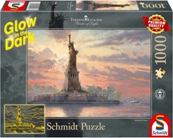 Puzzle Schmidt Statue de la Liberté au crépuscule - 1000 pièces - 12 ans et plus