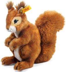 Steiff peluche écureuil Niki marron rouge 21 cm - doudou tout doux