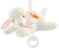Steiff peluche boîte à musique agneau Sweet Dreams rose 25 cm - doudou