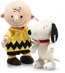 Steiff pluche Charlie Brown with Snoopy 75th Anniversary, multicoloured - 21 cm