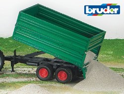 Bruder remorque basculante jouet remorque 1:16 plastique vert