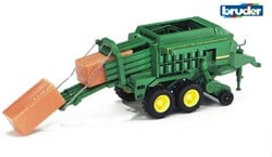 Bruder jouet presse à grosses balles John Deere - remorque agricole