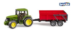 Bruder John Deere 6920 tracteur avec remorque basculante jouet ferme