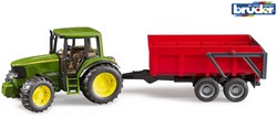 Bruder Tractor John Deere 6920 Met Aanhanger