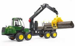 Bruder John Deere 1210E Tracteur forestier avec rondins et grappin - 2133