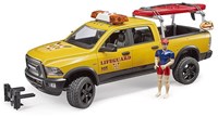 Bruder RAM 2500 Power Wagon voiture de plage sauveteur set lifeguard