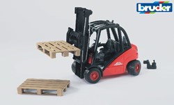 Bruder chariot élévateur Linde H35 véhicule jouet rouge 1:16