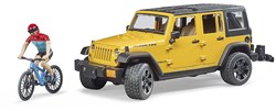 Bruder Jeep Wrangler Rubicon Unlimited voiture jouet avec vélo de montagne