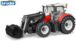 Bruder Steyr 6300 CVT tracteur - véhicule jouet avec chargeur frontal - échelle 1:16