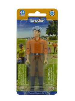 Bruder figurine homme peau claire pantalon marron 10,7cm jouet