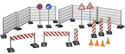 Bruder chantier coffret de jeu accessoires travaux routiers plastique