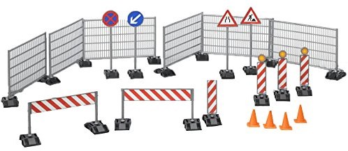 Bruder chantier coffret de jeu accessoires travaux routiers plastique