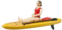 Bruder figurine sauveteur avec jouet stand up paddle board-2