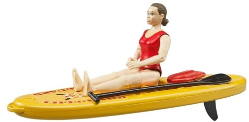 Bruder figurine sauveteur avec jouet stand up paddle board-2