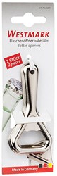 Westmark décapsuleur à capsule - lot de 2 ouvre-bouteilles acier argent