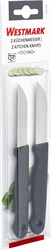 Westmark couteau d’office set - 2 couteaux de cuisine noir acier inoxydable Techno