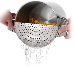 Westmark couvercle passoire inox argenté - accessoire cuisine pour casseroles