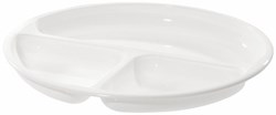 Westmark assiette micro-ondes plastique blanc - 3 compartiments - 25 cm - sans BPA