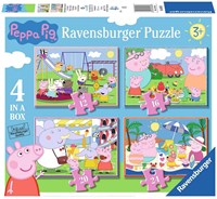 Ravensburger Peppa Pig boîte de puzzles - puzzle enfant 12-16-20-24 pièces