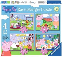 Ravensburger Peppa Pig boîte de puzzles - puzzle enfant 12-16-20-24 pièces