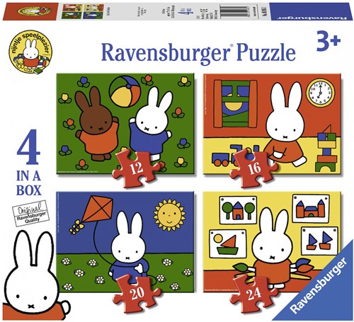 Ravensburger puzzle Miffy 4-en-1 puzzle enfant carton 12+16+20+24 pièces