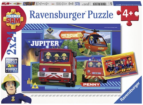 Ravensburger puzzle Waterloop Sam le pompier 2x24 pièces puzzle enfant