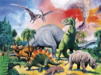 Ravensburger puzzle Au milieu des dinosaures 100p