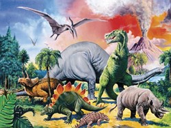 Ravensburger puzzle Au milieu des dinosaures 100p