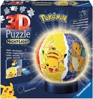Ravensburger Pokémon puzzle 3D veilleuse - 72 pièces - lampe LED