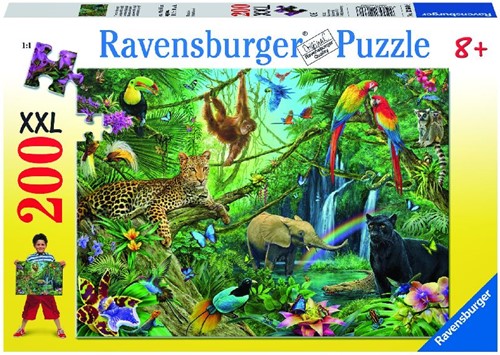 Ravensburger puzzle Animaux de la jungle 200p
