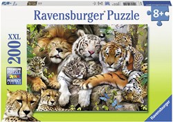 Ravensburger puzzle animaux XXL 200 pièces - Schmusende Raubkatzen