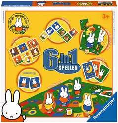 Ravensburger boîte de jeux Miffy 6 en 1 - classiques pour enfants