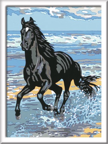 Ravensburger peinture par numéros cheval dans les vagues - kit créatif-2