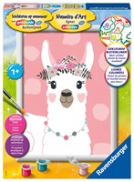 Ravensburger peinture par numéros lama - kit créatif pour enfants