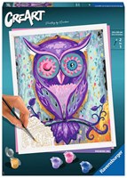 Ravensburger peinture par numéros - Dreaming Owl - Kit créatif pour adultes