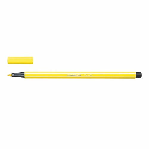 Stabilo feutre premium jaune citron Pen 68 - marqueur créatif