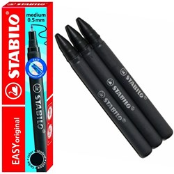 STABILO Recharge stylo bille noir moyen 3 pièces - EASYoriginal
