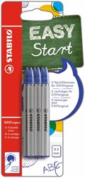 Stabilo recharge stylo roller bleu fin 0,3mm - 6 recharges