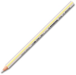 Stabilo crayon de couleur Trio Thick - épais triangulaire avec mine extra épaisse blanc
