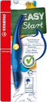 Stabilo stylo roller ergonomique holographique bleu gaucher rechargeable