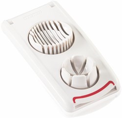 Leifheit coupe-œufs Comfortline - ustensile cuisine rouge blanc multifonction