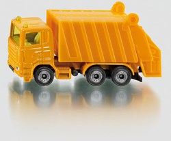 Siku camion poubelle jouet véhicule jaune - voiture miniature - 10 cm