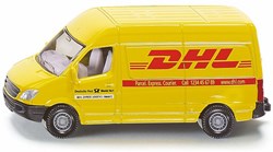 Siku voiture jouet fourgonnette DHL jaune avec pneus en caoutchouc