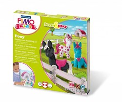 Fimo pâte à modeler set de jeu poney - kit créatif pour enfants