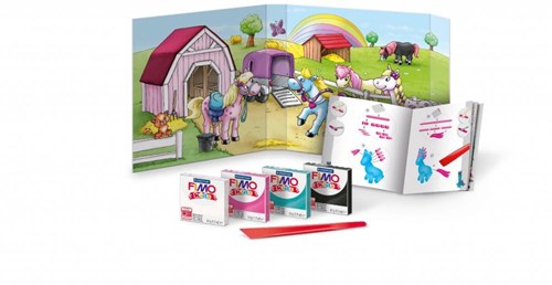 Fimo pâte à modeler set de jeu poney - kit créatif pour enfants-2