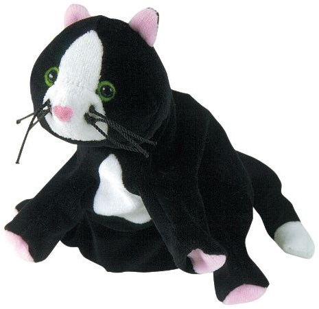 Beleduc marionnette chat - noir - marionnette pour enfants
