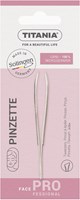 Titania pince à épiler 8cm biseautée - pince de précision pour soin de la peau