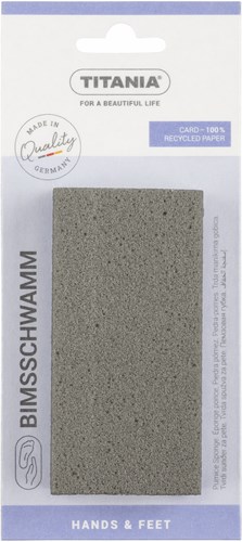 Titania pierre ponce accessoire de soin 10x5x2,5cm pour une peau lisse