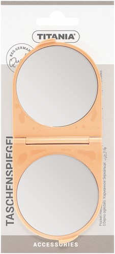 Titania miroir de maquillage - Miroir de poche pliable 14x6cm blanc