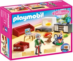 Playmobil Dollhouse salon jouet avec cheminée - 70207